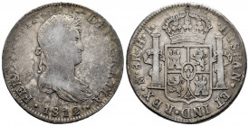 Ferdinand VII (1808-1833). 8 reales. 1810. Mexico. HJ. (Cal-1319). Ag. 26,77 g. Choice F. Est...60,00. 

Spanish Description: Fernando VII (1808-183...