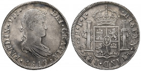 Ferdinand VII (1808-1833). 8 reales. 1817. Mexico. JJ. (Cal-1332). Ag. 26,67 g. Lightly toned. Attractive. Choice VF. Est...150,00. 

Spanish Descri...