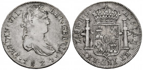Ferdinand VII (1808-1833). 8 reales. 1821. Zacatecas. RG. (Cal-1465). Ag. 26,54 g. Almost VF. Est...100,00. 

Spanish Description: Fernando VII (180...
