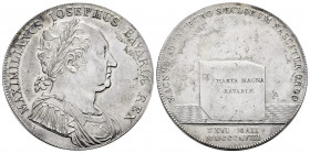 Germany. Bayern. Maximilian IV (I.) Josef (1799-1825). 1 thaler. 1818. (Km-708). (Dav-553). Ag. 27,89 g. Charta Magna Bavariae. Slightly cleaned. This...