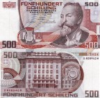 Austria, 500 Shillings, 1986, AUNC (-), p151
serial number, D 808940 M, Austrian architect and urban planner Otto Wagner portrait