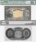 Bahamas, 1 Pound, 1961, AUNC, p15c
PMG 53, serial number: A/4 578200, Queen Elizabeth II portrait