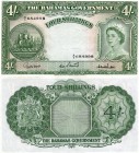 Bahamas, 4 Shillings, 1961, VF / XF, p13c
serial number: A/5 684998, signs: George Vincent Higgs- William Hart Sweeting- Charles B. Bethel, Queen Eli...
