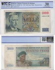 Belgium, 1000 Francs, 1950, VF, p131a
PCGS 30, serial number: 1020.H.130, King Albert portrait