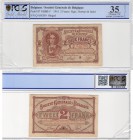 Belgium, 2 Francs, 1916, VF, p87
PCGS 35, serial number: Q 056200, Queen Louise Mare portrait