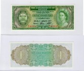 Belize, 1 Dollar, 1974, UNC, p33a
serial number:A/1 002647, Queen Elizabeth II portrait