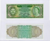 Belize, 1 Dollar, 1975, UNC, p33b
serial number:A/1 425424, Queen Elizabeth II portrait