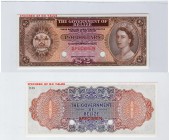 Belize, 2 Dollars, 1974, UNC, p34a, COLOR TRİAL SPECİMEN
no serial number, Queen Elizabeth II portrait, RARE