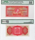 Bermuda, 10 Shillings, 1966, AUNC, p19c
PMG 55, serial number: V/1 949110, Queen Elizabeth II portrait