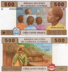 Cameroun, 500 Francs, 2002, UNC, P206u
serial number: U 000608572, Central African States