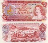 Canada, 2 Dollars, 1974, UNC, p86a
serial number: RW 6510329, signs: Lawson and Bauey, Queen Elizabeth II portrait