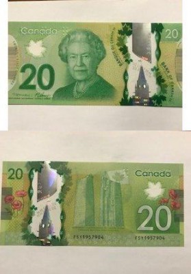 Canada, 20 Dollars, 2012, UNC, p108a
serial number: FSY 1957904, Polymer, Queen...