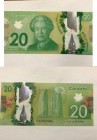 Canada, 20 Dollars, 2012, UNC, p108a
serial number: FSY 1957904, Polymer, Queen Elizabeth II portrait