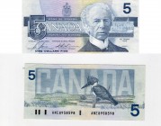 Canada, 5 Dollars, 1986, XF, p95c
BC: 56c-i, serial number: ANE 8958598, signs: Bonin - Thiessen, Canadian politician and journalist Sir Wilfrid Laur...