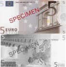 Euro, 5 Euro, 2001, UNC, SPECİMEN
serial number: 012345678900, SPECİMEN