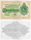 Falkland Islands, 10 Pounds, 1975, UNC, p11a
Serial number: A 47137, Queen Elizabeth II portrait, RARE