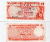 Fiji, 5 Dollars, 1974, XF, p73c
serial number: A/4 571999, Queen Elizabeth II portrait