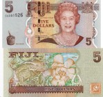 Fiji, 5 Dollars, 2011, UNC, p110b
serial number: CU 351526, Queen Elizabeth II portrait