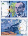 France, 50 Francs, 1997, UNC, p177Ad
serial number: M 038566149, signs: D. Brunel, J. Bonnardin and Y. Barroux, French writer Antoine De Saint Exuper...