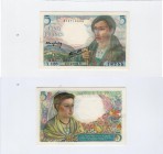 France, 5 Francs, 1945, p98a
serial number: Y.128-18255, signs: Rousseau-Gilly