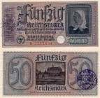Germany, 50 Reichsmark, 1939-1945, UNC, R140
serial number: B-2232834, Germany Nazi Occupation Territories
