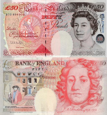 Great Britain, 50 Dollars, 1994, UNC, p388a
serial number: B73 894906, sign: Ke...