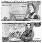 Great Britain, 5 Pounds, 1980, UNC (-), p378c
serial number: LW36 736379, natural, sign: Somerset, Queen Elizabeth II portrait