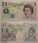 Great Britain, 5 Pounds, 2004, UNC, p391c
serial number: JB70 734112, sign: Bailey, Queen Elizabeth II portrait