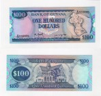 Guyana, 100 DollarS, 1989, UNC, p28
serial number: A/40 555835