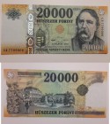 Hungary, 20.000 Forint, 2017, UNC, p201
serial number: GD 7799006, Ferenc Deák portrait (Ferenc Deák de Kehida was a Hungarian statesman and Minister...