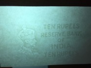 India, 10 Rupees, UNC, Watermark sample
This is an interesting banknote and an interesting article for collectors of King George VI's photographic po...