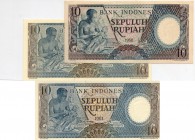 Indonesia, 10 Rupiah, 1958-1963, UNC, (TWO PİECES LOT)500 Rupiah, 1992, UNC, p128a
10 Rupiah, 1958, p56, serial number: SBH 069879 - 10 Rupiah, 1963,...