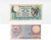 Italy, 500 Lire, 1976, XF, p95
serial number: S23 492865