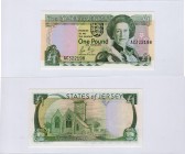 Jersey, 1 Pound, 1989, UNC, p15
serial number: AC 322198, sign: Leslie May, Queen Elizabeth II portrait.