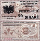 Kosovo, 50 Dinare, 1999, UNC, PROVISIONAL ISSUE
serial number: 6085958