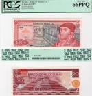 Mexico, 20 Pesos, 1977, UNC, p64d
PCGS 66, PPQ, serial number: H 0198089