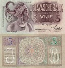 Netherlands Indies, 5 Gulden, 1936, XF, p78a
serial number: MU 09038