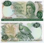 New Zealand, 20 Dollars, 1977, UNC, p167d
serial number: JE 472792, sign: Hardie, Queen Elizabeth II portrait