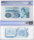 Saint Helena, 5 Pounds, 1976, UNC, p7a
PCGS 64, serial number: H/1 044385, Queen Elizabeth II portrait