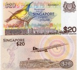 Singapore, 20 Dollars, 1979, UNC, p12
serial number: A/79 669841