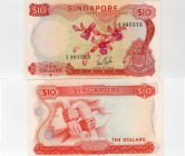 Singapore, 10 Dollars, 1967, UNC, p3a
serial number: A/15 367575, without red seal, sign: Lim Kim San