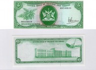 Trinidad and Tobago, 5 Dollars, 1977, UNC, p31a
serial number: BB 548849, sign: J.E. Bruce