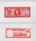 Trinidad and Tobago, 1 Dollar, 1964, XF, p26c
serial number: R/2 026380, sign: Victor E. Bruce, Queen Elizabeth II portrait