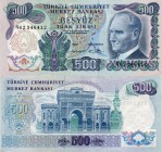 Turkey, 500 Lira, 1974, VF (+) , p190c
serial number: N62 346412,pressed, Turkish army officer, revolutionary, and founder of the Republic of Turkey ...
