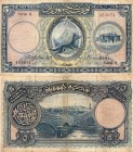 Turkey, 5 Lira, 1927, FINE , p120, RARE
serial number: 8 457074
