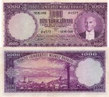 Turkey, 1.000 Lira, 1953, VF , p172a, RARE
serial number: D16 04577, pressed, Turkish army officer, revolutionary, and founder of the Republic of Tur...