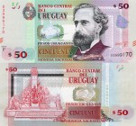 Uruguay, 50 Pesos Uruguayos, 2015, UNC, p87c
serial number: 03999170, Uruguayan sociologist, journalist, politician, and educator Jose Pedro Varela p...