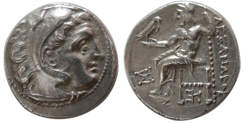 KINGS of MACEDON. Alexander III. 336-323 BC. Silver Drachm (4.09 gm; 19 mm).'Kol...