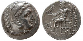 KINGS of MACEDON. Alexander III. 336-323 BC. Silver Drachm. Kolophon.