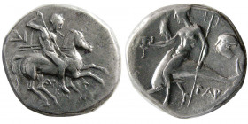 CALABRIA, Tarentum. Ca. 280-228 BC. AR Stater.